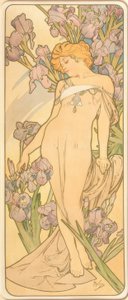 Dø Iris av Alphonse Mucha