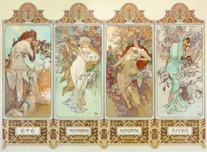 Årstidene av Alphonse Mucha