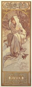 Vinter av Alphonse Mucha