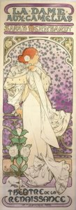 La Dame aux Camelias / Renessanseteater av Alphonse Mucha