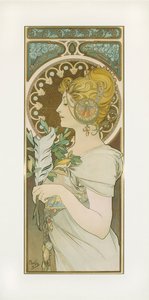 Fjær av Alphonse Mucha