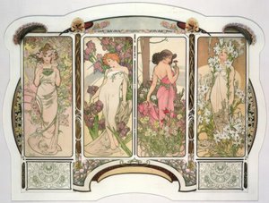Blomster av Alphonse Mucha