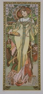 De fire årstidene: Høst, 1900. av Alphonse Mucha
