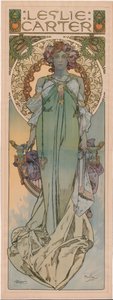 Leslie Carter av Alphonse Mucha