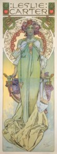 Leslie Carter av Alphonse Mucha
