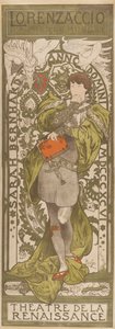Lorenzaccio, 1896 av Alphonse Mucha