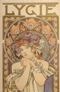 Lygie - Reproduksjon av dekorative verk av Mucha av Alphonse Mucha