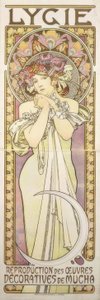 Lygie - Reproduksjon av dekorative verk av Mucha av Alphonse Mucha