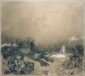 Etter slaget på fjellet Vítkov av Alphonse Mucha
