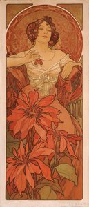 Ruby Fra serien The gems av Alphonse Mucha