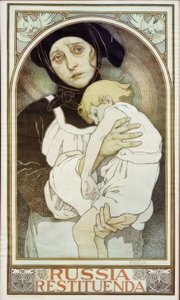 Russland skal gjenopprettes av Alphonse Mucha