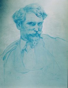 Selvportrett av Alphonse Mucha