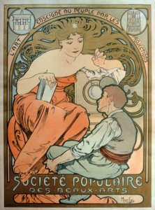 Popular Society of Fine Arts / Kunst undervist til folket av Alphonse Mucha