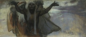 Studie for det slaviske epos av Alphonse Mucha