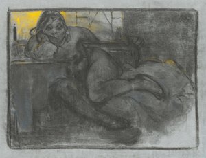 Absintdrikkeren, 1900-1905 av Alphonse Mucha