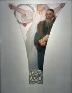 Treue - J.A.Komensky av Alphonse Mucha