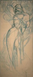 Vinter av Alphonse Mucha