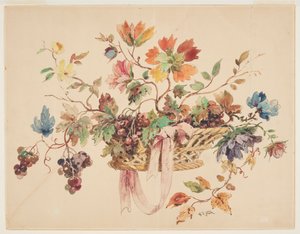 Design for broderi eller billedvev av Alphonse de Neuville