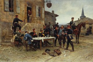 Sendebæreren, 1880. av Alphonse de Neuville