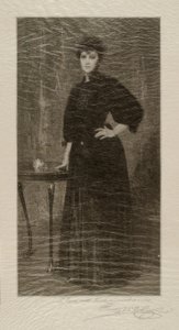 En dame i svart av Alsace Henry Wolf