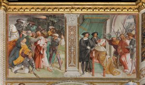 Central Aisle, Sixth South Span, Catch of Jesus, Kristus foran Kaifas, Altobello Melon