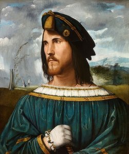 Portrett av en gentleman (kjent som Cesare Borgia). Zw. 1500 og 1524