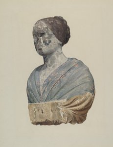 Galionsfigur fra Schooner "Polly" av Alton K. Skillin