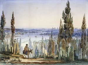 Konstantinopel fra Eyub, av Amadeo Preziosi
