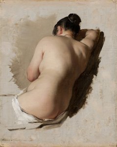 Study of a Nude, ca. 1850 (olje på lerret)