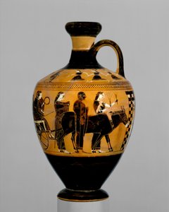 Terracotta lekythos, ca. 550–530 f.Kr. (terrakotta)