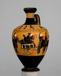 Terracotta lekythos, ca. 550–530 f.Kr. (terrakotta)