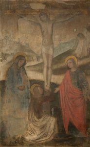 Korsfestelsen med jomfru, Johannes og Magdalen, 1470-1523.