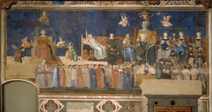 Allegory of Good Government Syklus av fresker Allegory of the Good and Bad Government, 1338-1339 av Ambrogio Lorenzetti