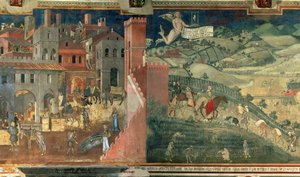 Virkninger av god regjering, ca. 1338