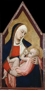 Madonna of the Milk, mellom 1325 og 1348 av Ambrogio Lorenzetti