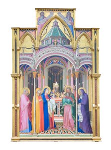 Presentasjon av Jesus i templet av Ambrogio Lorenzetti