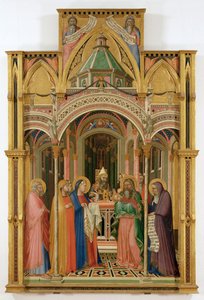 Presentasjonen i tempelet (tempera på tre) av Ambrogio Lorenzetti