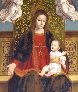 Madonna og barn, detalj