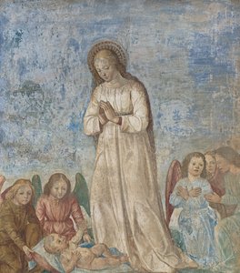 Jomfru og engler i tilbedelse, 1500-22