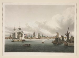 Utsikt over Philadelphia av Ambroise-Louis Garneray