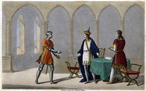 Childeric I, før han forlot Frankrike, hadde tatt halvparten av et gullstykke, den andre halvparten av dette hadde han gitt til Guyeman. Omtrent seks til åtte år senere sendte Guyeman ham den andre halvdelen, da han så åndene brakt tilbake til fordel for C av Ambroise Tardieu