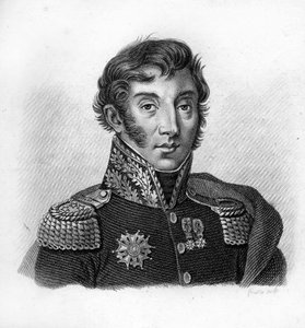 Grev Jean Maximilien Lamarque (1770-1832), fransk general og politiker- i "Portretter av de franske generalene etter franskmennenes seire og erobringer". Gravert av Ambroise Tardieu i 1818. Stella Collection.