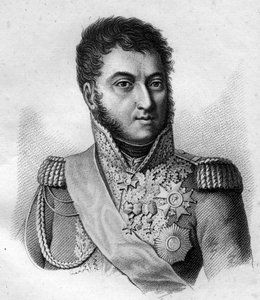 Marskalk Suchet. Louis Gabriel (Louis-Gabriel) Suchet (1770-1826), hertug av Albufera Maréchal av Frankrike. i "Portretter av de franske generalene etter franskmennenes seire og erobringer"". Gravert av Ambroise Tardieu i 1818. Stella Collection. av Ambroise Tardieu