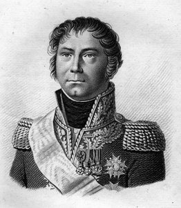 Portrett av general Becker som eskorterte Napoleon I i 1815 til stedet for ombordstigning til St. Helena etter de 100 dagene.i "Portraits des Général Français"". Gravert av Ambroise Tardieu i 1818. Stella Collection av Ambroise Tardieu