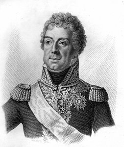 Portrait of Louis Alexandre (Louis-Alexandre) Berthier, Marechal francais (1753 - 1815) in Portraits des Generaux Français”” Grave by Ambroise Tardieu in 1818 - Stella Collection