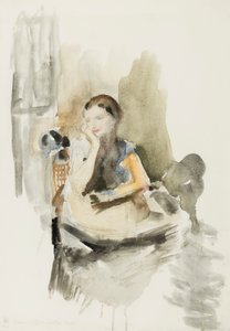 Helen, 1917 (blyant, pensel og wc på papir)