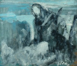 Skisse til "The net menders", ca.1911?12 av Ambrose McEvoy