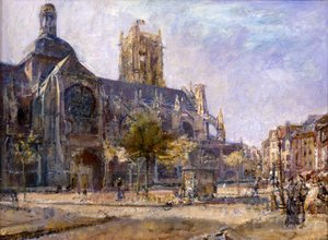 St. Jacques, Dieppe (olje på lerret)