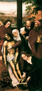 Pietà, detalj, ca. 1528 (olje på panel) av Ambrosius Benson