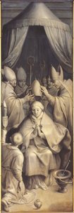 Velsignelsen fra Saint Eligius (olje på panel)